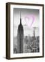 Luv Collection - New York City - Empire State Building-Philippe Hugonnard-Framed Art Print