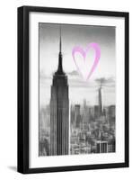 Luv Collection - New York City - Empire State Building-Philippe Hugonnard-Framed Art Print