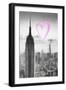 Luv Collection - New York City - Empire State Building-Philippe Hugonnard-Framed Art Print