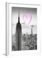 Luv Collection - New York City - Empire State Building-Philippe Hugonnard-Framed Art Print