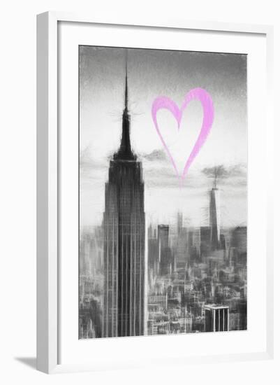 Luv Collection - New York City - Empire State Building-Philippe Hugonnard-Framed Art Print