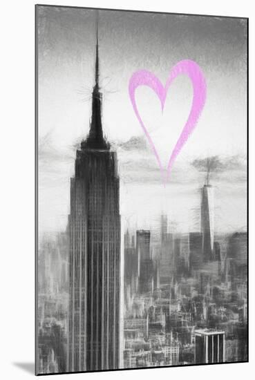 Luv Collection - New York City - Empire State Building-Philippe Hugonnard-Mounted Art Print