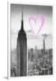 Luv Collection - New York City - Empire State Building-Philippe Hugonnard-Framed Art Print