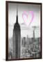 Luv Collection - New York City - Empire State Building-Philippe Hugonnard-Framed Art Print