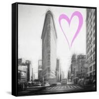 Luv Collection - New York City - Flatiron Building II-Philippe Hugonnard-Framed Stretched Canvas