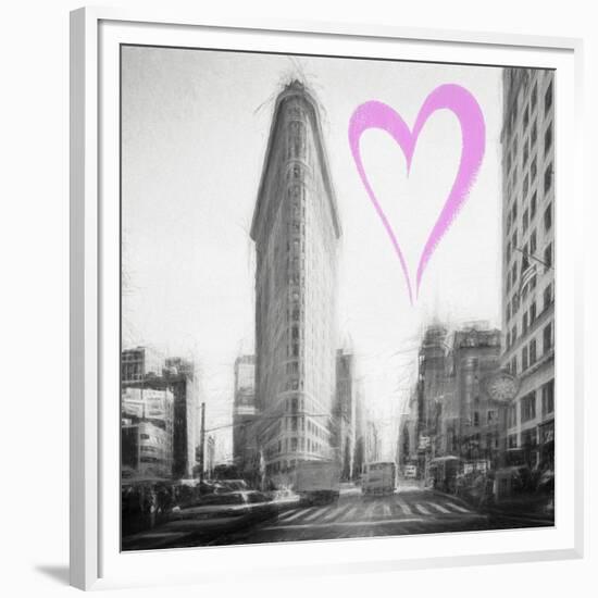 Luv Collection - New York City - Flatiron Building II-Philippe Hugonnard-Framed Premium Giclee Print
