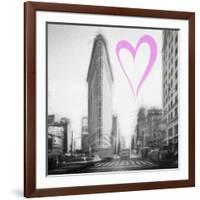 Luv Collection - New York City - Flatiron Building II-Philippe Hugonnard-Framed Art Print