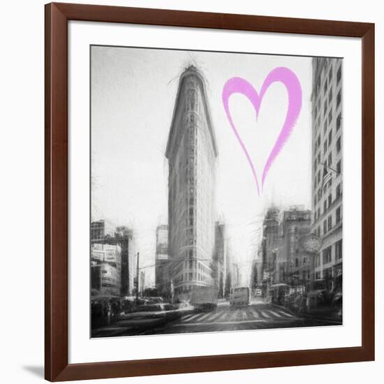 Luv Collection - New York City - Flatiron Building II-Philippe Hugonnard-Framed Art Print