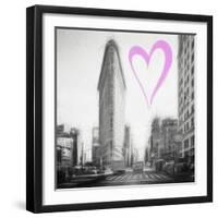 Luv Collection - New York City - Flatiron Building II-Philippe Hugonnard-Framed Art Print