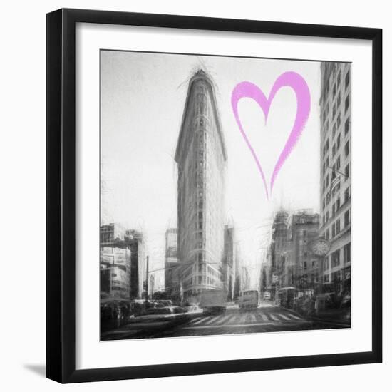 Luv Collection - New York City - Flatiron Building II-Philippe Hugonnard-Framed Art Print