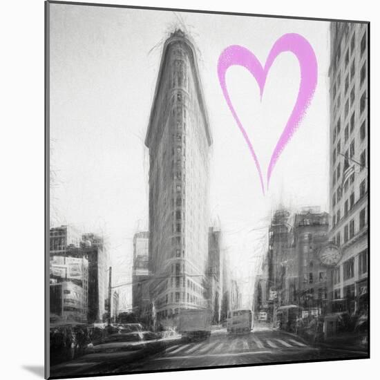 Luv Collection - New York City - Flatiron Building II-Philippe Hugonnard-Mounted Art Print