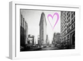 Luv Collection - New York City - Flatiron Building-Philippe Hugonnard-Framed Art Print