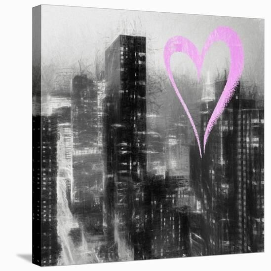 Luv Collection - New York City - Manhattan by Night II-Philippe Hugonnard-Stretched Canvas