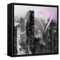 Luv Collection - New York City - Manhattan by Night II-Philippe Hugonnard-Framed Stretched Canvas