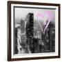 Luv Collection - New York City - Manhattan by Night II-Philippe Hugonnard-Framed Premium Giclee Print