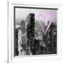 Luv Collection - New York City - Manhattan by Night II-Philippe Hugonnard-Framed Art Print