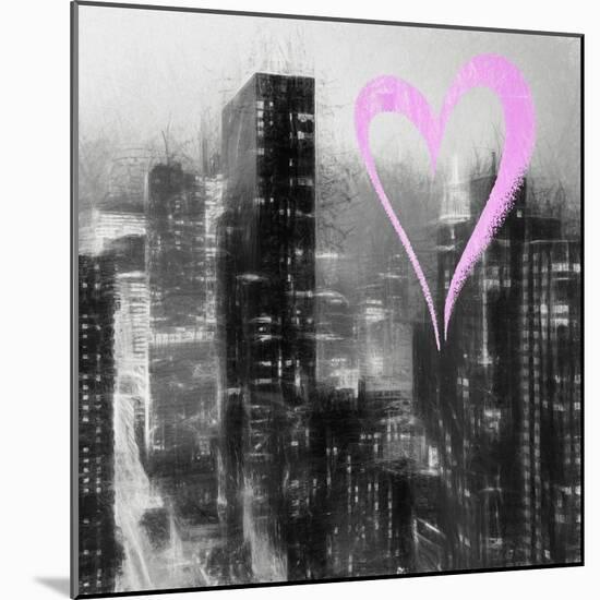 Luv Collection - New York City - Manhattan by Night II-Philippe Hugonnard-Mounted Art Print