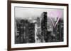 Luv Collection - New York City - Manhattan by Night-Philippe Hugonnard-Framed Premium Giclee Print
