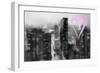 Luv Collection - New York City - Manhattan by Night-Philippe Hugonnard-Framed Art Print