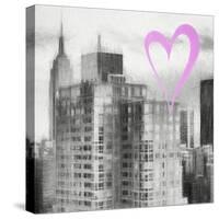 Luv Collection - New York City - Manhattan Cityscape II-Philippe Hugonnard-Stretched Canvas