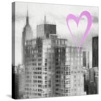 Luv Collection - New York City - Manhattan Cityscape II-Philippe Hugonnard-Stretched Canvas