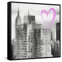 Luv Collection - New York City - Manhattan Cityscape II-Philippe Hugonnard-Framed Stretched Canvas