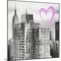 Luv Collection - New York City - Manhattan Cityscape II-Philippe Hugonnard-Mounted Art Print