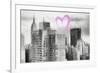 Luv Collection - New York City - Manhattan Cityscape-Philippe Hugonnard-Framed Premium Giclee Print