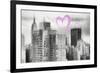 Luv Collection - New York City - Manhattan Cityscape-Philippe Hugonnard-Framed Premium Giclee Print