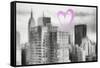 Luv Collection - New York City - Manhattan Cityscape-Philippe Hugonnard-Framed Stretched Canvas