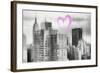 Luv Collection - New York City - Manhattan Cityscape-Philippe Hugonnard-Framed Art Print