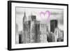 Luv Collection - New York City - Manhattan Cityscape-Philippe Hugonnard-Framed Art Print