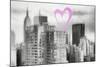 Luv Collection - New York City - Manhattan Cityscape-Philippe Hugonnard-Mounted Art Print