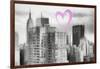 Luv Collection - New York City - Manhattan Cityscape-Philippe Hugonnard-Framed Art Print