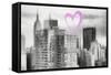 Luv Collection - New York City - Manhattan Cityscape-Philippe Hugonnard-Framed Stretched Canvas