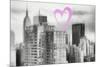 Luv Collection - New York City - Manhattan Cityscape-Philippe Hugonnard-Mounted Art Print