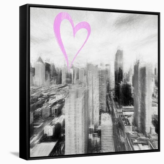 Luv Collection - New York City - Manhattan II-Philippe Hugonnard-Framed Stretched Canvas