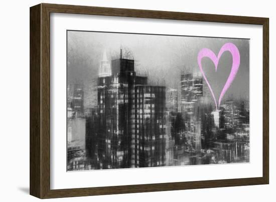 Luv Collection - New York City - Manhattan Night-Philippe Hugonnard-Framed Art Print