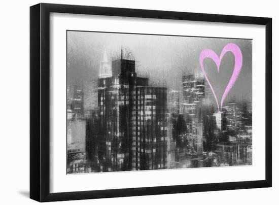 Luv Collection - New York City - Manhattan Night-Philippe Hugonnard-Framed Art Print