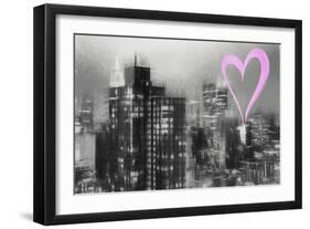 Luv Collection - New York City - Manhattan Night-Philippe Hugonnard-Framed Art Print