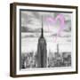 Luv Collection - New York City - Manhattan Skyscrapers II-Philippe Hugonnard-Framed Art Print