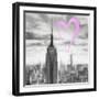 Luv Collection - New York City - Manhattan Skyscrapers II-Philippe Hugonnard-Framed Art Print