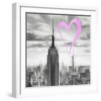 Luv Collection - New York City - Manhattan Skyscrapers II-Philippe Hugonnard-Framed Art Print