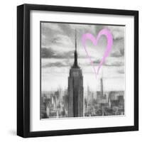 Luv Collection - New York City - Manhattan Skyscrapers II-Philippe Hugonnard-Framed Art Print