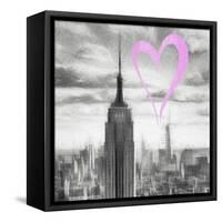 Luv Collection - New York City - Manhattan Skyscrapers II-Philippe Hugonnard-Framed Stretched Canvas