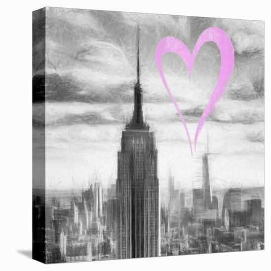 Luv Collection - New York City - Manhattan Skyscrapers II-Philippe Hugonnard-Stretched Canvas