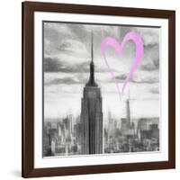 Luv Collection - New York City - Manhattan Skyscrapers II-Philippe Hugonnard-Framed Art Print