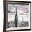 Luv Collection - New York City - Manhattan Skyscrapers II-Philippe Hugonnard-Framed Art Print