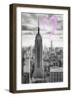 Luv Collection - New York City - Manhattan Skyscrapers-Philippe Hugonnard-Framed Art Print