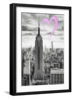 Luv Collection - New York City - Manhattan Skyscrapers-Philippe Hugonnard-Framed Art Print